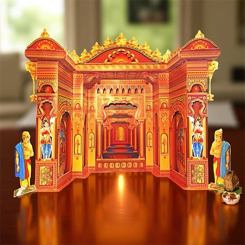 24" 3D Ganesh Mahal Paper Makhar